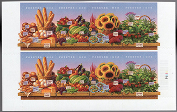 U.S. #4915a Farmers Markets, PNB of 8