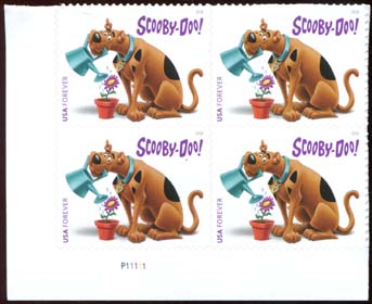 U.S. #5299 Scooby-Doo Cartoon PNB of 4