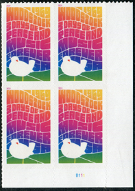 U.S. #5409 Woodstock Festival PNB of 4