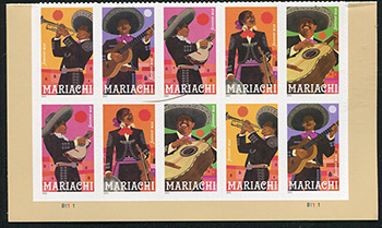 U.S. #5707b Mariachi PNB of 10