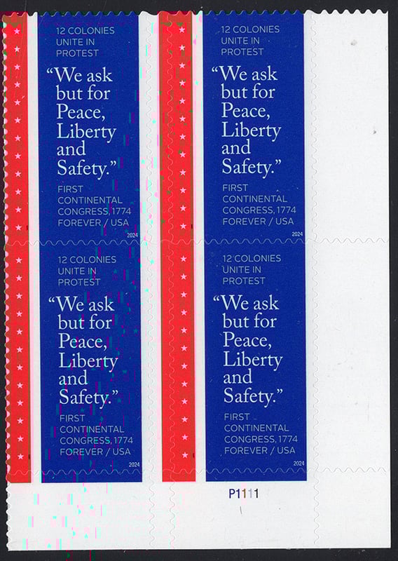 U.S. #5939 Continential Congress PNB4