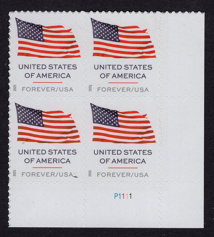 U.S. #6016 U.S. Flag 2025 PNB 4