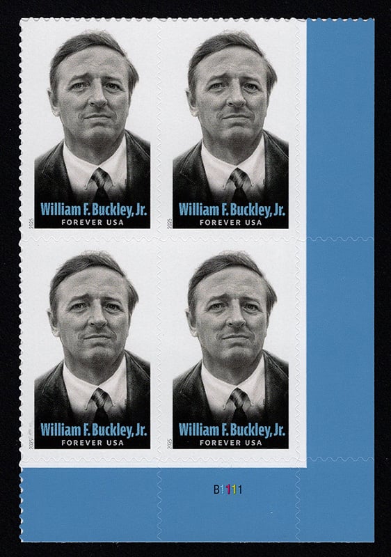U.S. #6032 William F. Buckley, PNB of 4