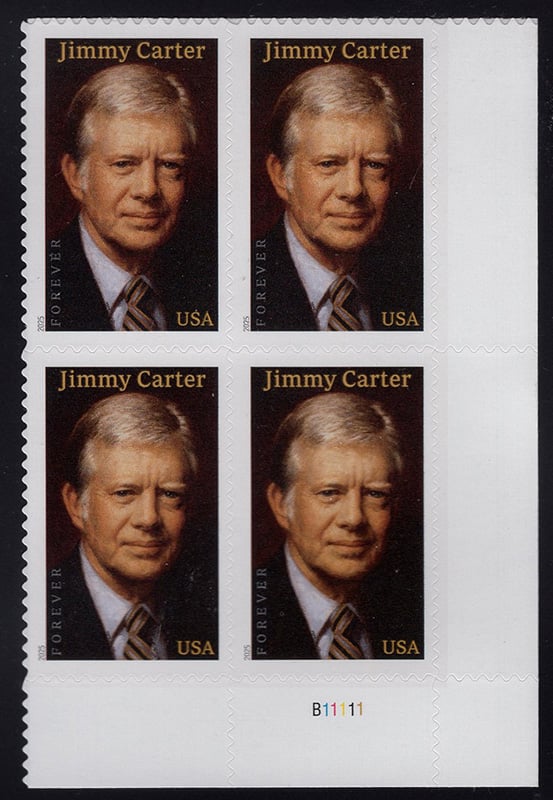 U.S. #6043 Jimmy Carter, PNB of 4