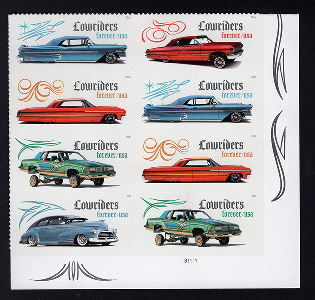 U.S. #6066a Lowriders Autos PNB8