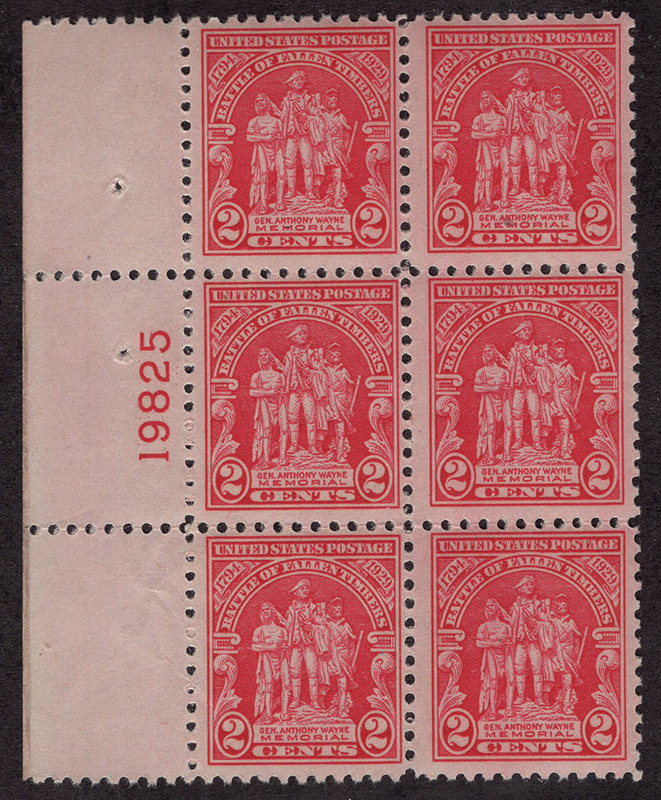 U.S. #680 Battle of Fallen Timbers MNH PNB #19825