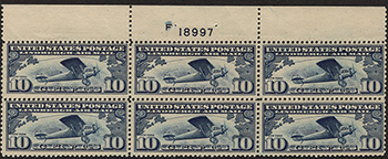U.S. #C10 10c Spirit of St. Lewis MNH PL#F18997