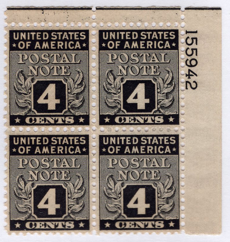 U.S. #PN4 Postal Note PNB4