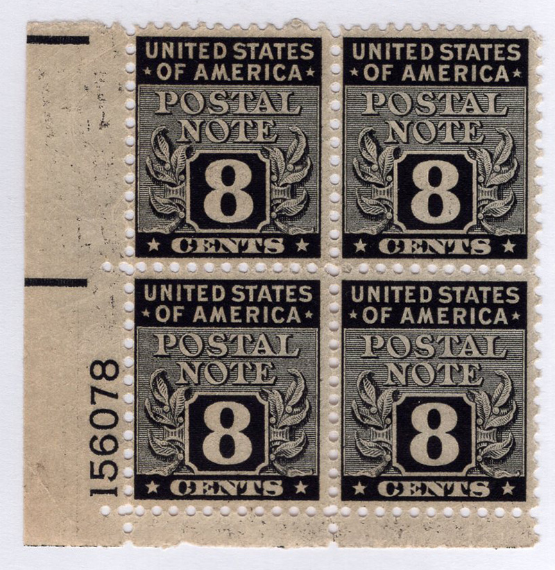 U.S. #PN8 Postal Note PNB4