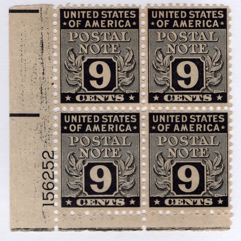 U.S. #PN9 Postal Note PNB4