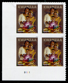 U.S. #5337 Kwanzaa 2018 PNB of 4