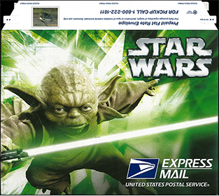 U.S. #U661 Marine One Star Wars Express Mail, set of 3