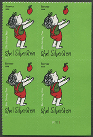 U.S. #5683 Shel Silverstein PNB of 4