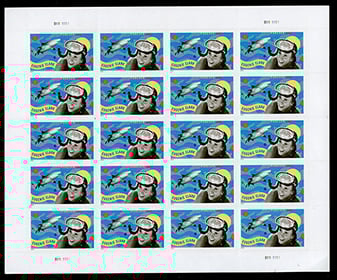 U.S. #5693 Eugenie Clark, Pane of 20
