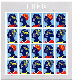 U.S. #5671a Title IX Commemorative Pane of 20