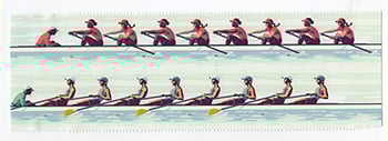 U.S. #5697b Women's Rowing, Block of 8