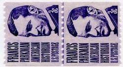 U.S. #1297 3c Francis Parkman Line Pair MNH