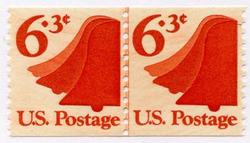 U.S. #1518 6.3c Liberty Bell Line Pair MNH