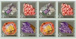 U.S. #1541a Minerals - block 8 MNH