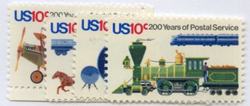 U.S. #1572-75 USPS Bicentennial, 4 Singles MNH