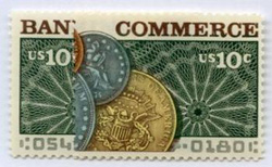 U.S. #1577-78 Banking and Commerce, 2 Singles