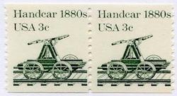 U.S. #1898 3c Handcar Coil Pair MNH