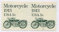 U.S. #1899 5c Motorcycle Coil Pair MNH
