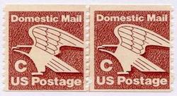 U.S. #1947 Domestic Mail 'C' Rate Line Pair MNH