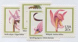 U.S. #2076-79 Orchids, 4 Singles MNH