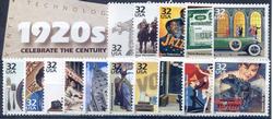 U.S. #3184a-o Celebrate the Century 1920s, 15 Singles MNH