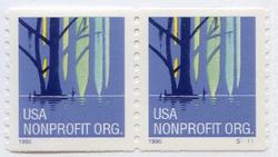 U.S. #3207 Wetlands Coil Pair MNH