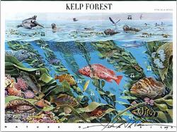 U.S. #4423 Nature of America - Kelp Forest, Pane of 10