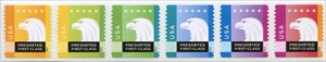 U.S. #4590a Spectrum Eagle, Coil Strip of 6
