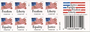 U.S. #4644c Four Flags, Booklet of 20 (#P1111)