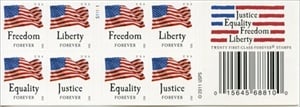 U.S. #4648b Four Flags Issue Booklet of 20 ( #S111111)