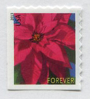 U.S. #4821 Poinsettia from ATM Booklet