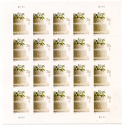 U.S. #4867 Wedding Cake pane of 20