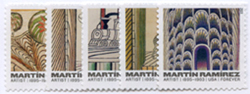 U.S. #4968-72 Martin Ramirez Artist, 5 Singles