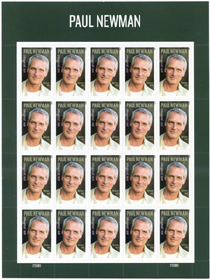 U.S. #5020 Paul Newman, Pane of 20