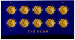 U.S. #5058 Global - The Moon, Pane of 10