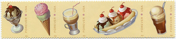 U.S. #5097a Soda Fountain Favorites, Strip of 5
