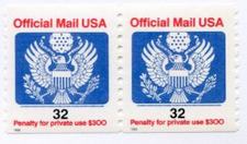 U.S. #O153 pair 32c Official MNH