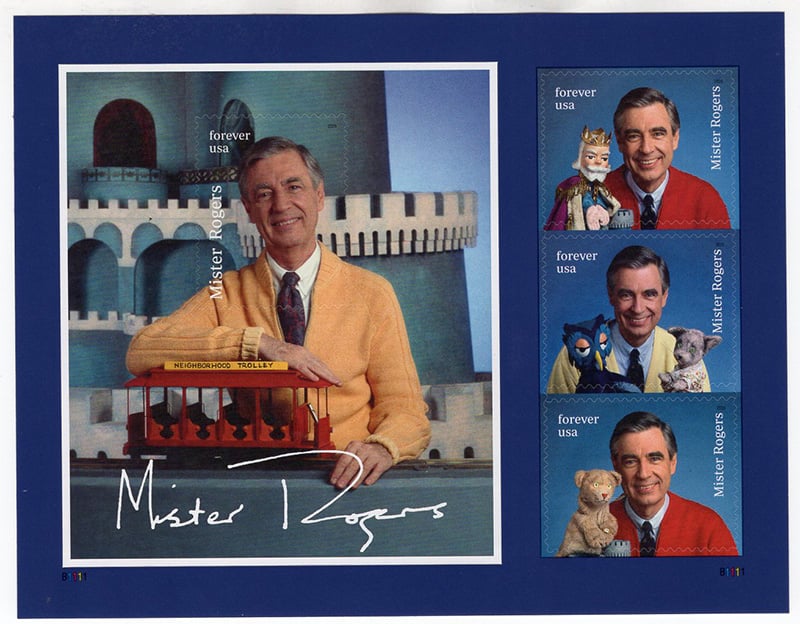 U.S. #6098 Mister Rogers Encore Sheet, Pane of 4