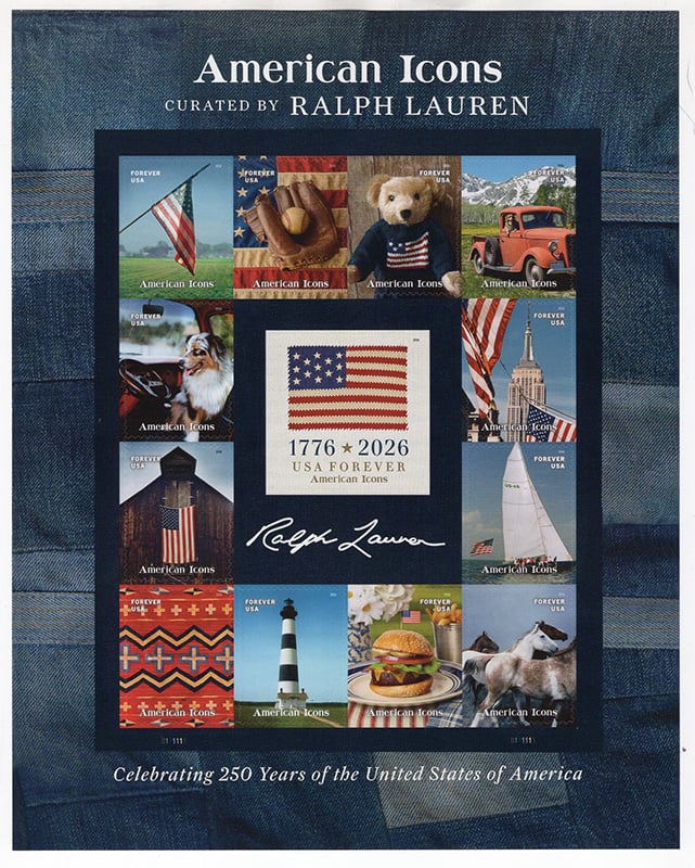 U.S. #6106 American Icons, Pane of 13