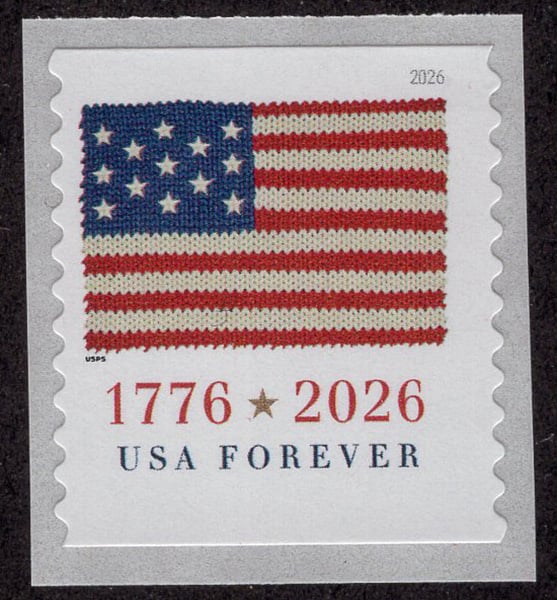 U.S. #6110 US Flag 2026 Coil (from BCA coil of 3000)