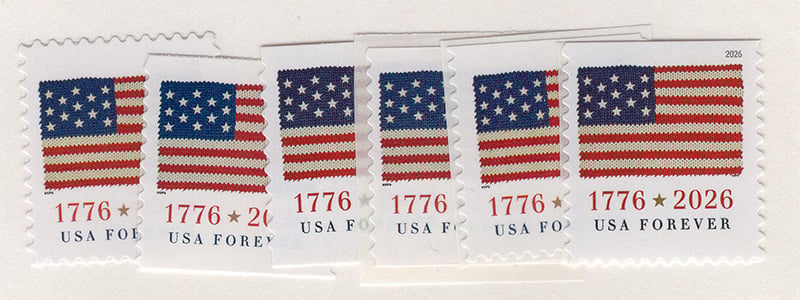 U.S. #6107-12 US Flag 2026 Set