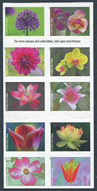 U.S. #5567a Garden Beauty,  Block of 10