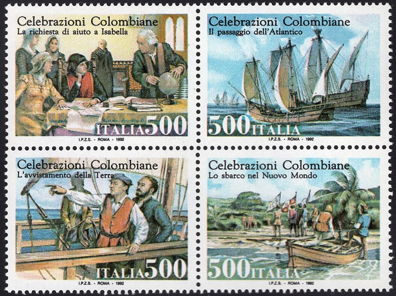 Italy #1880a Voyages of Columbus Block of 4 MNH