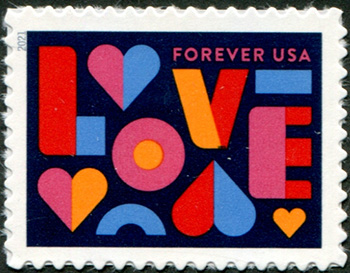 U.S. #5543 Love 2021