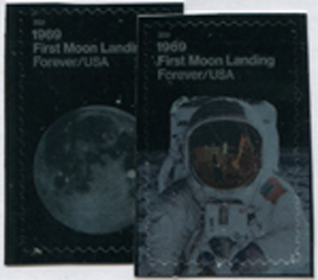 U.S. #5399-5400 Moon Landing,  2 Singles